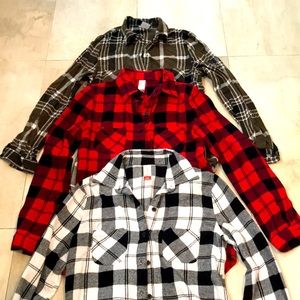 Bundle of 3 Flannel Shirts